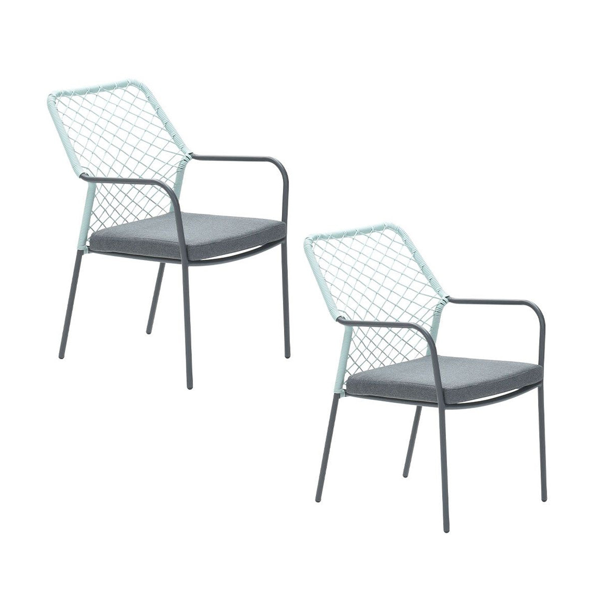 Garden Impressions tuinstoel Ross soft groen - 2 stuks