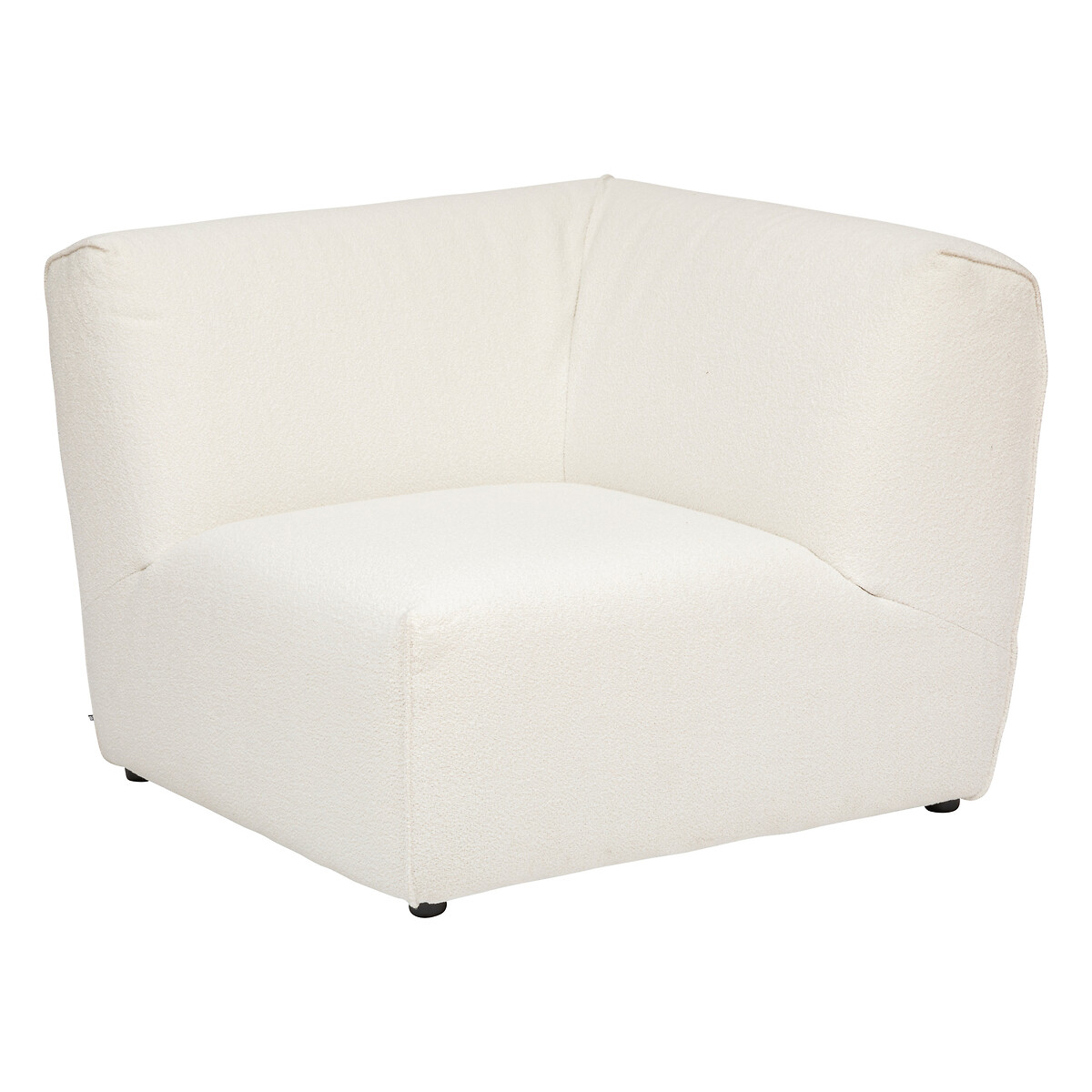 Corner module "Kiona" Bouclette, White