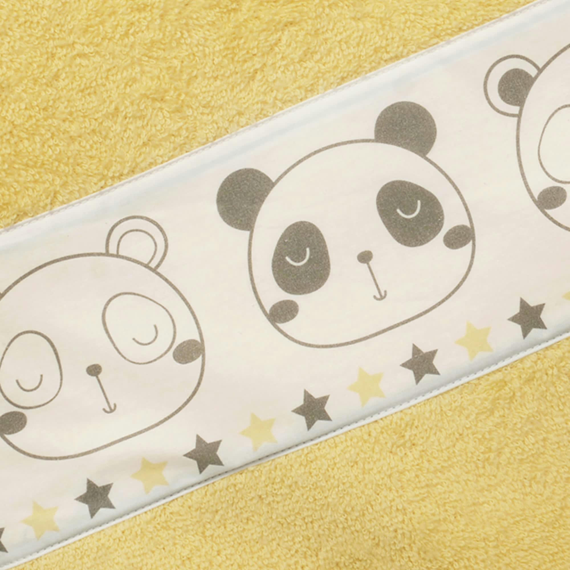 BABY - Serviette de bain enfant jaune 70x130 en coton