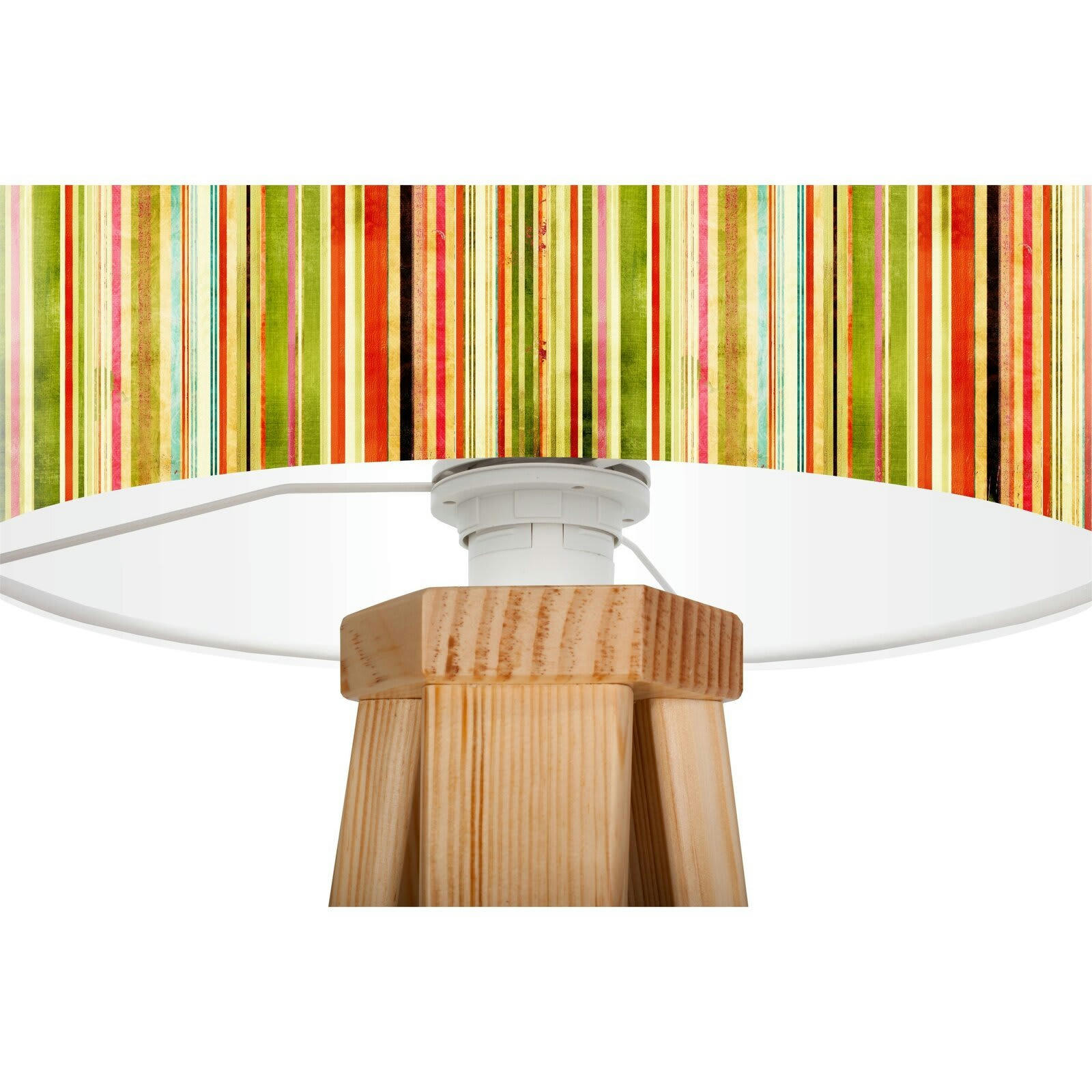 STAMPS - Lampe de chevet Bois Multicolore 30x30x45 cm