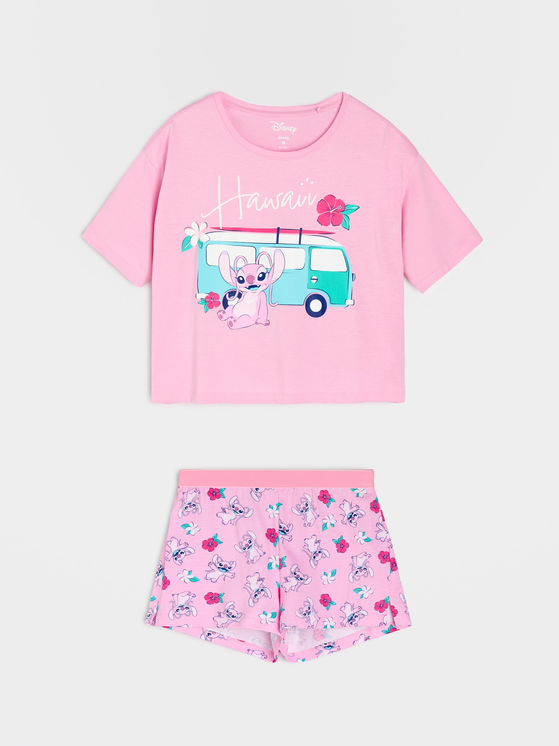 Bawełniana piżama dwuczęściowa Stitch