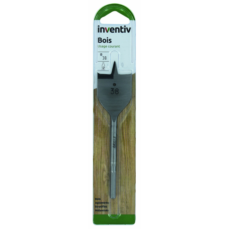 Foret à tête plate pour bois Ø 35 mm INVENTIV