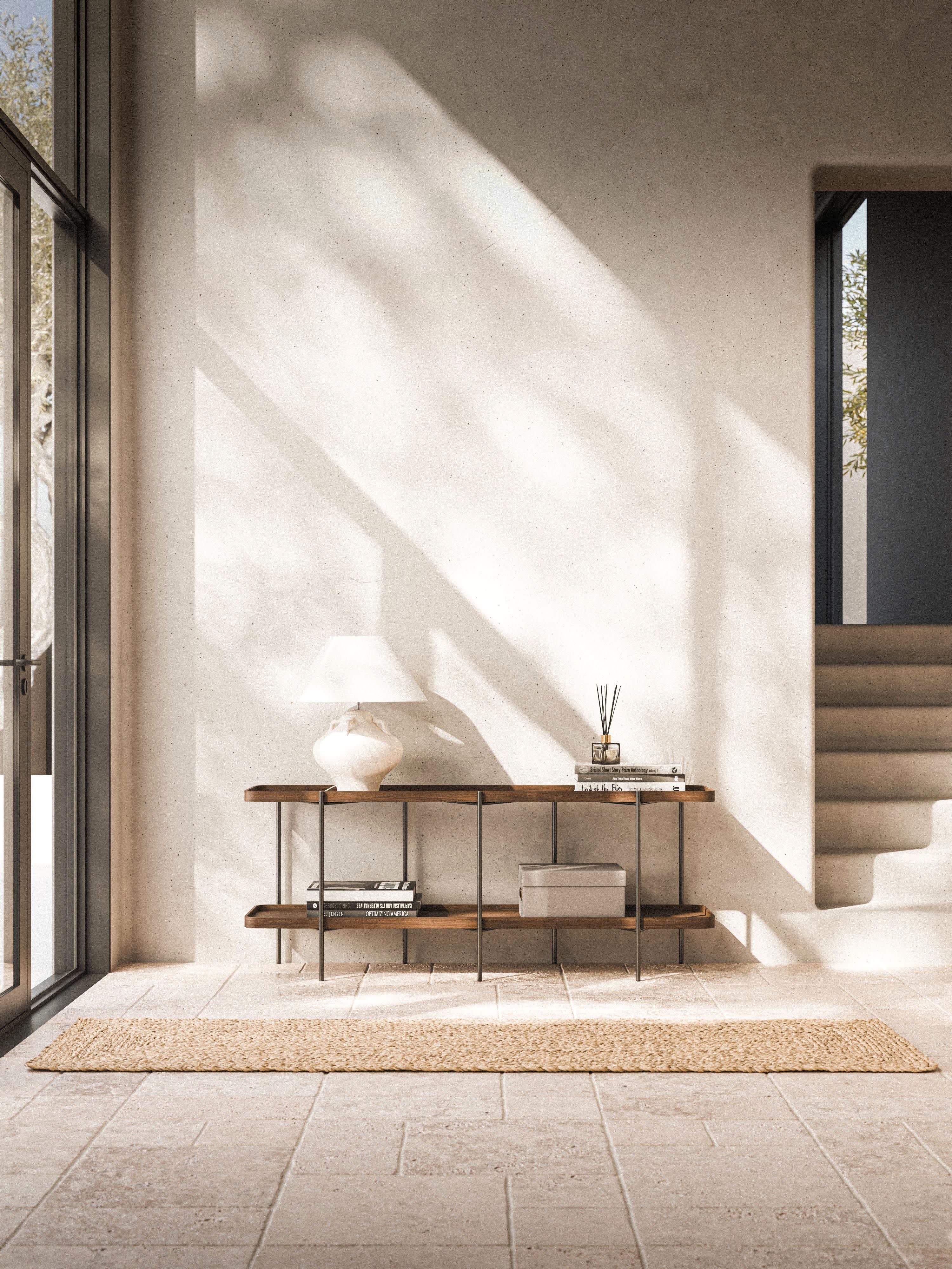 Niedriges Holz-Regal Renee