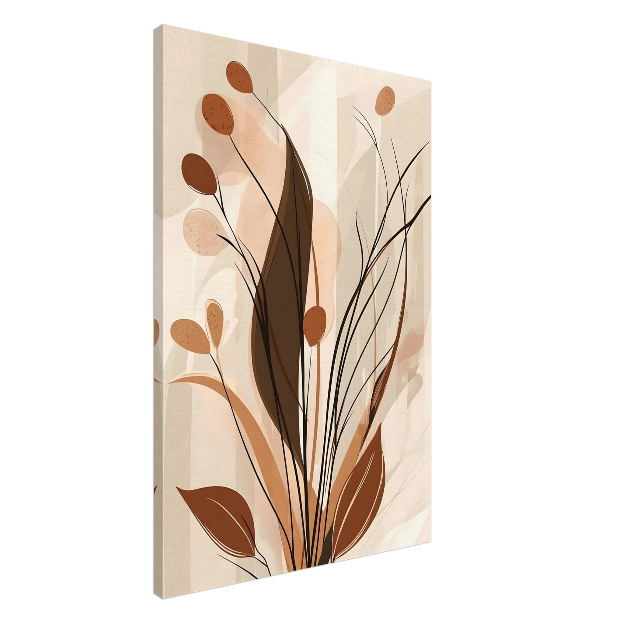 Artfulprints Canvas Boho – Autumn growth canvas - 60x90 cm - beige