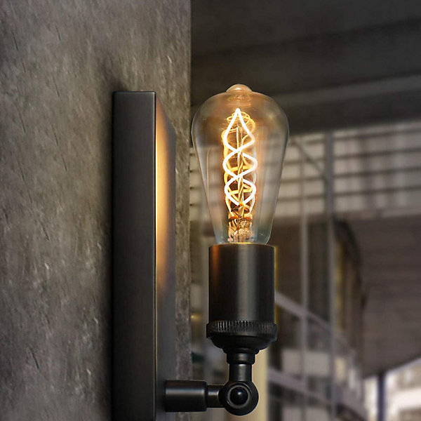 NETTLIFE 3x ampoule LED E27 lampe vintage ST64 rétro ampoule blanc chaud 4W ampoule à filament 2200K