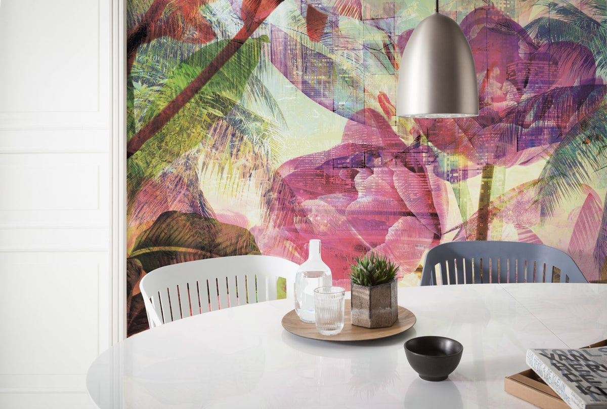Sanders & Sanders fotobehang bloemen multicolor - 200 x 250 cm - 611925