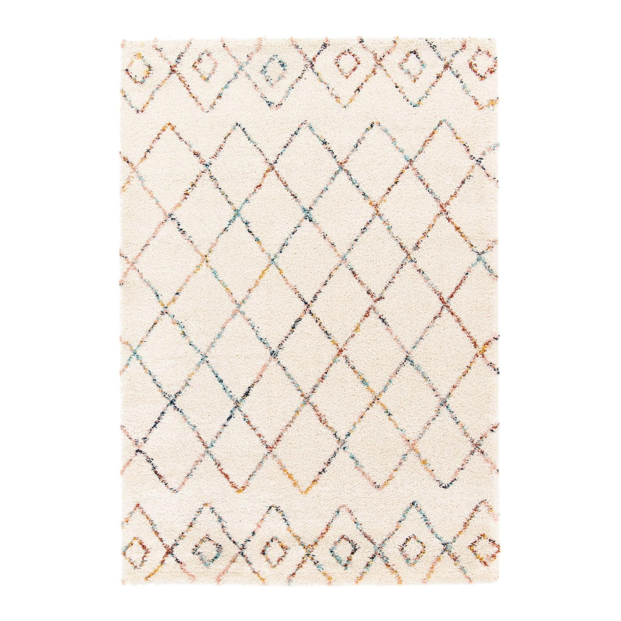 AFK Living vloerkleed Harlequin - shaggy - beige - 80 x 150 cm