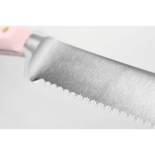Wusthof Classic Double Serrated Bread 23cm Knife | Pink Himalayan Salt