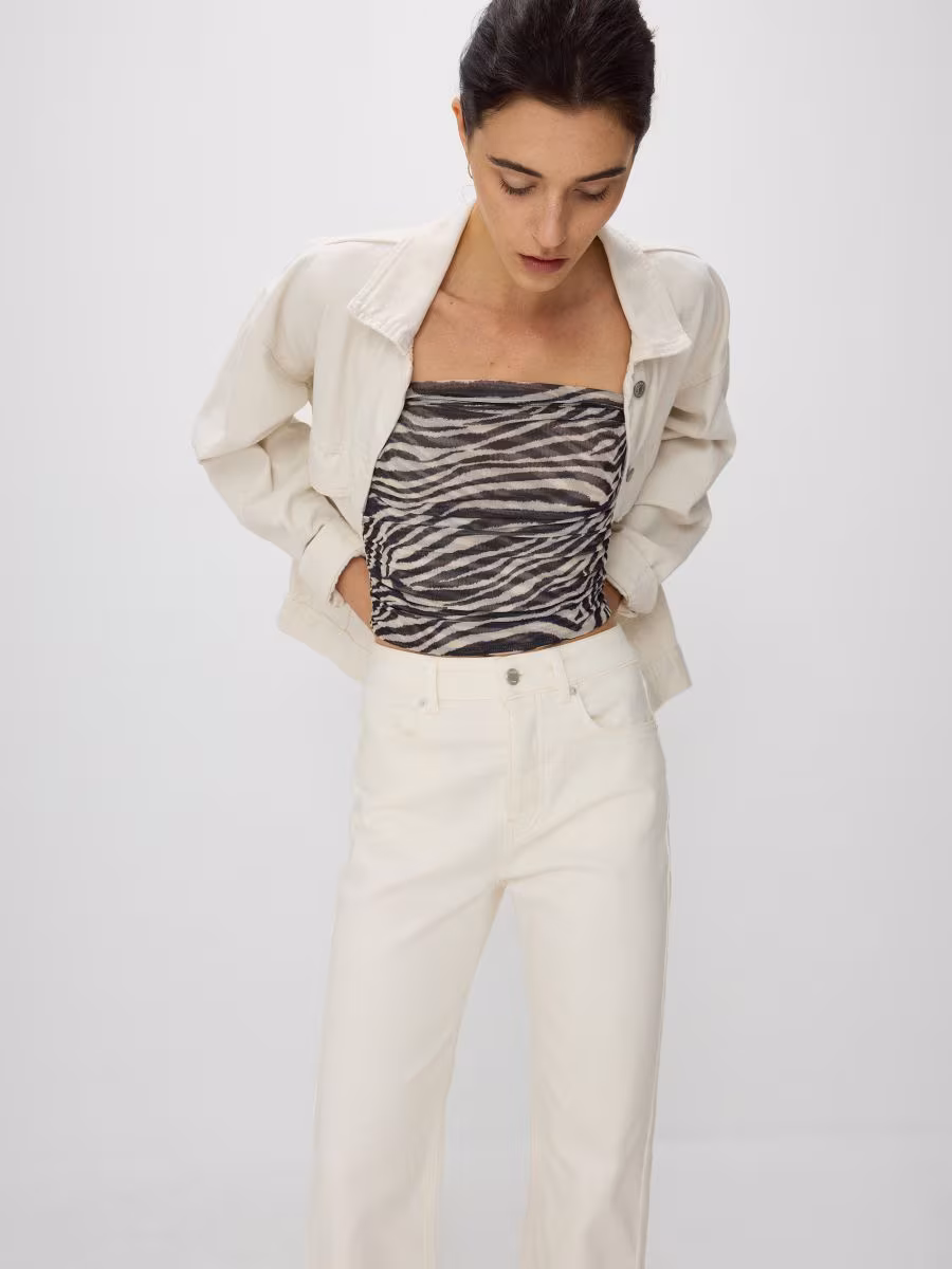 High Waist Straight Jeans