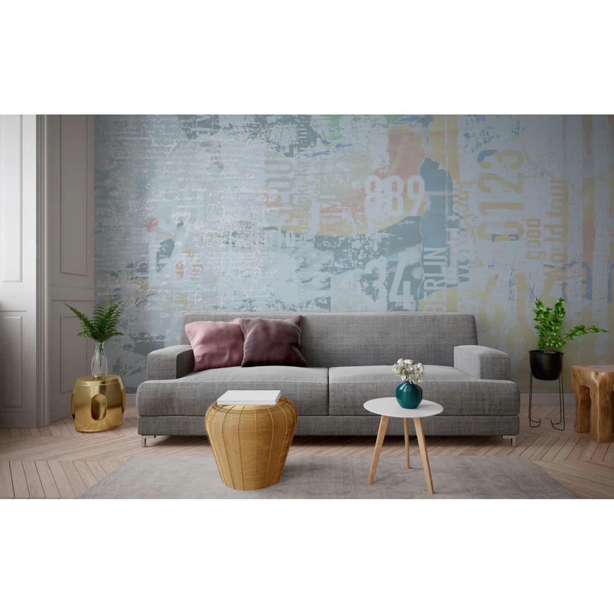 BERLIN - Papier peint panoramique motif imprimé Multicolore 480x280cm