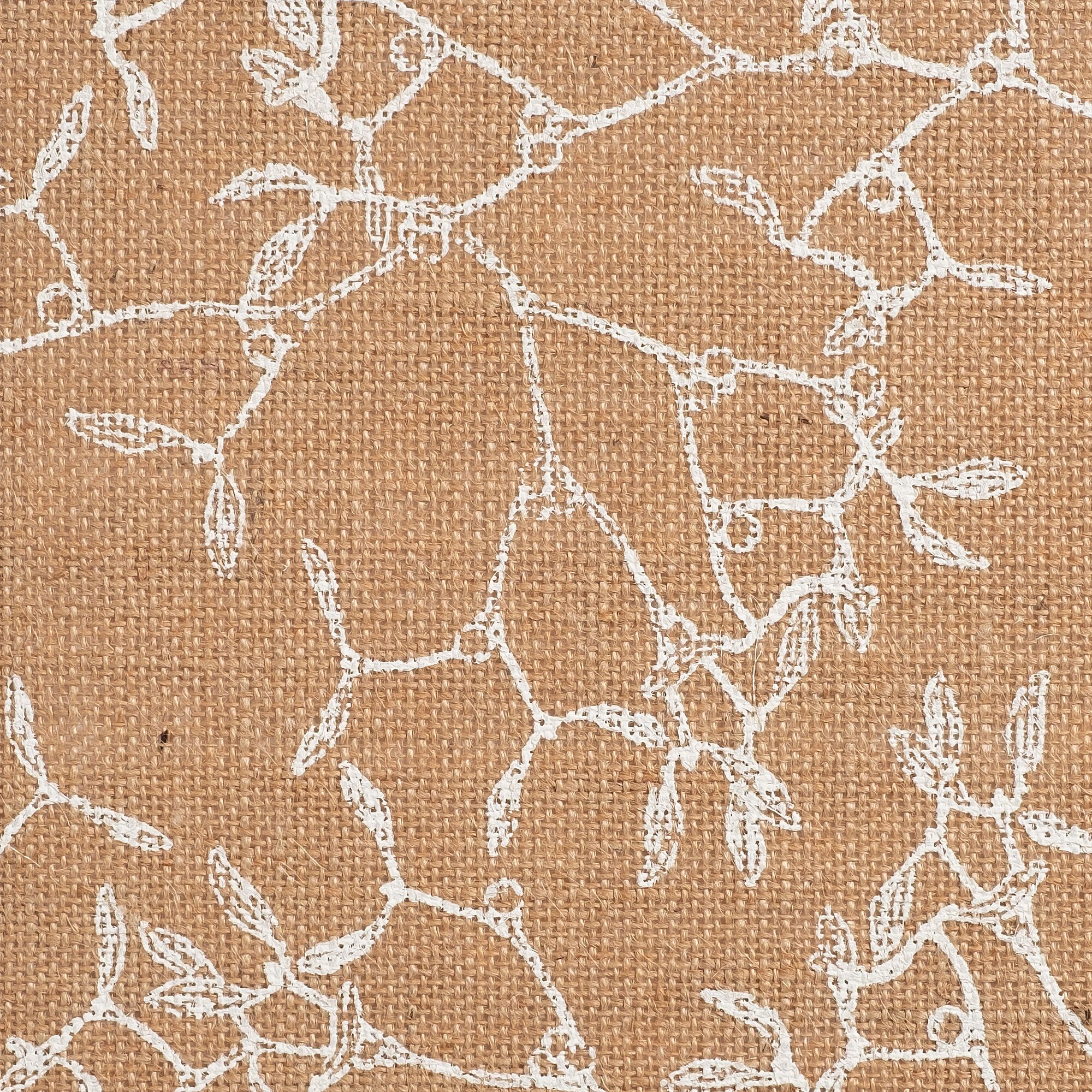 UZES - Lot de 4 sets de table motif gui en jute 30x45cm - naturel