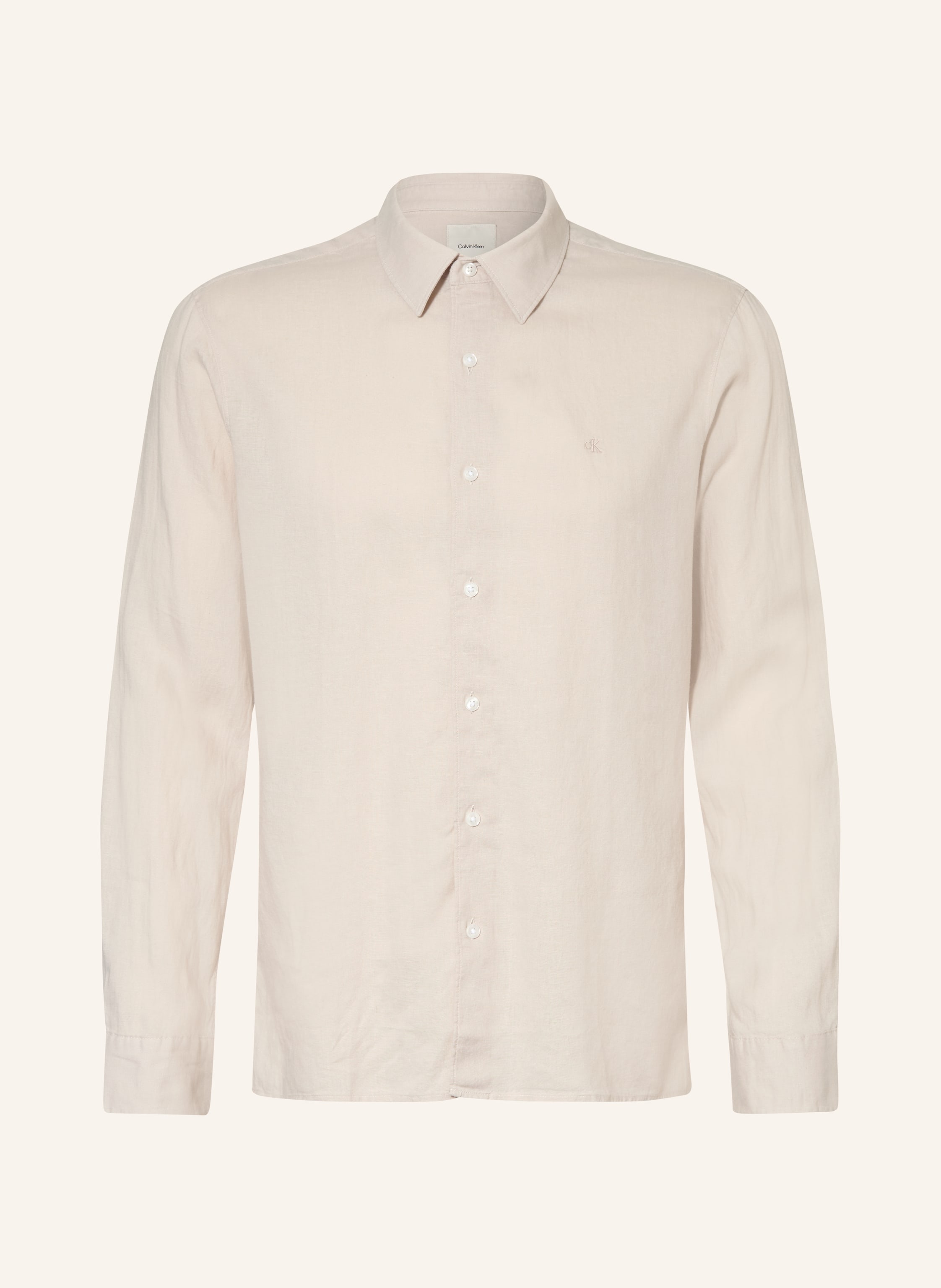 Calvin Klein Hemd Classic Fit mit Leinen
