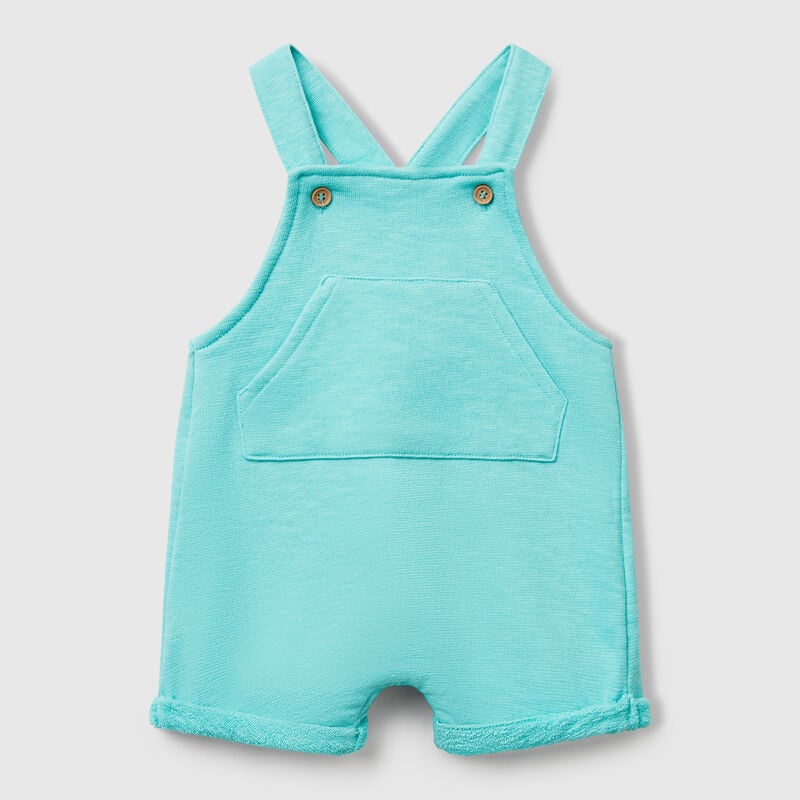 Terry cloth dungarees