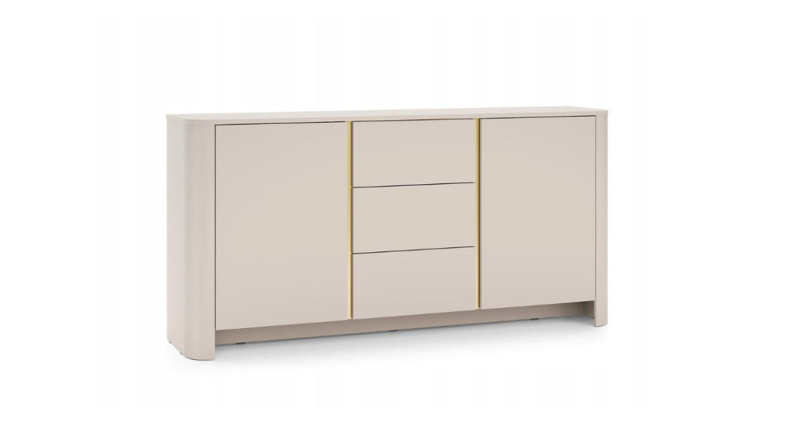 Kaszmir Komoda 2d3sz KSZ 168cm Zaokrąglone boki Bris PS