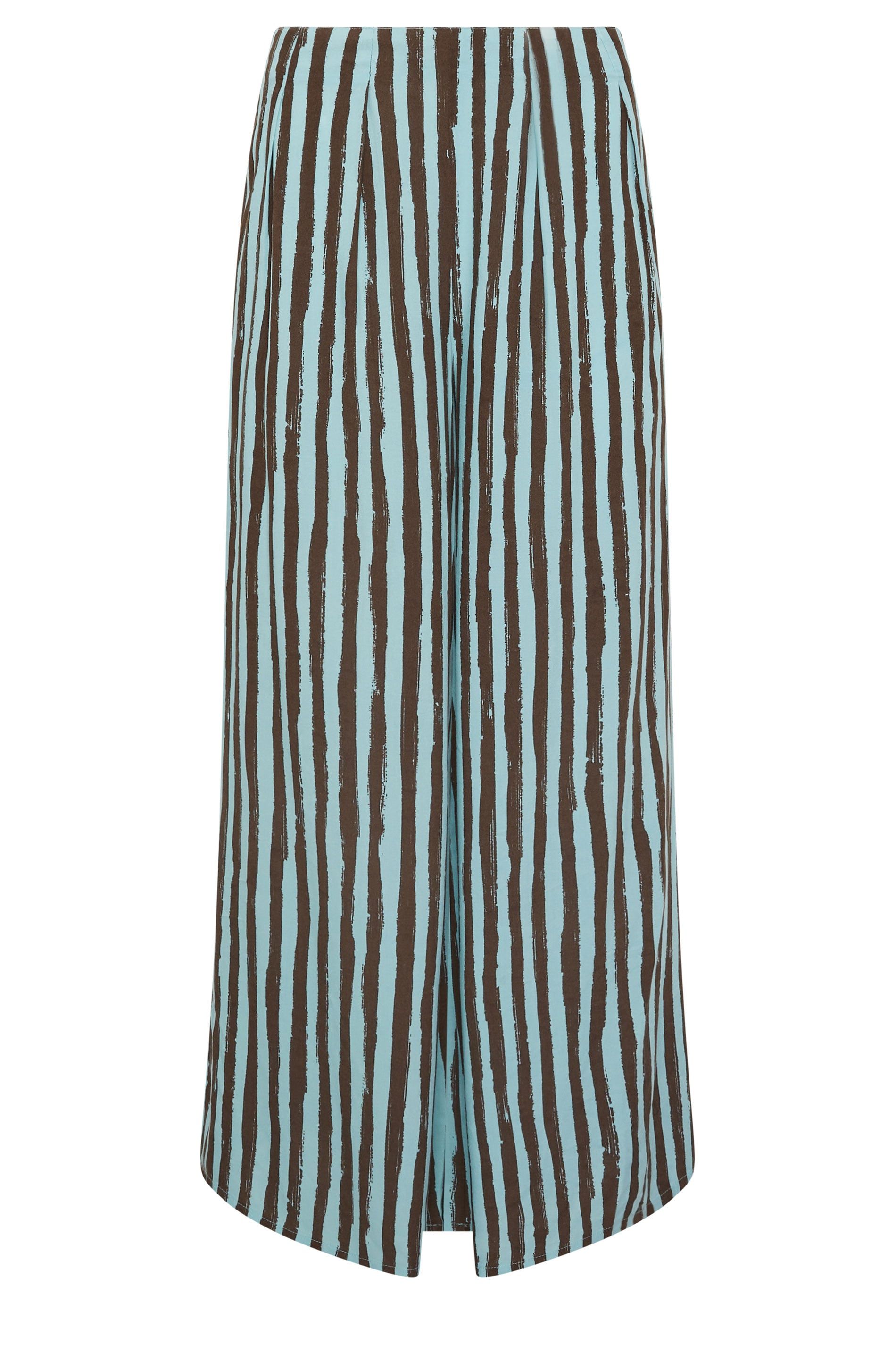 PixieGirl Petite Stripe Palazzo Wide Leg Trousers