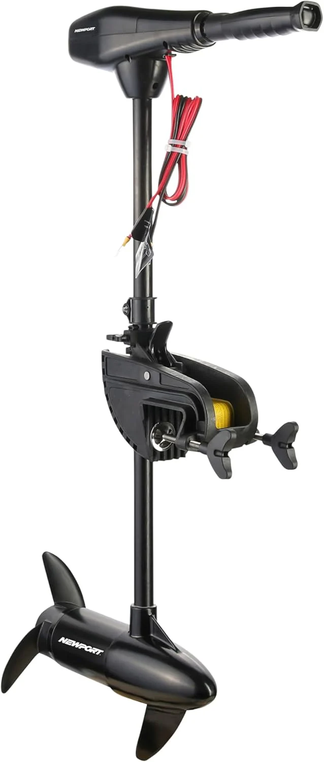 Series 46lb Thrust Saltwater Transom Mounted Trolling Electric Trolling Motor w/ LED Battery Indicator & 30 Shaft
