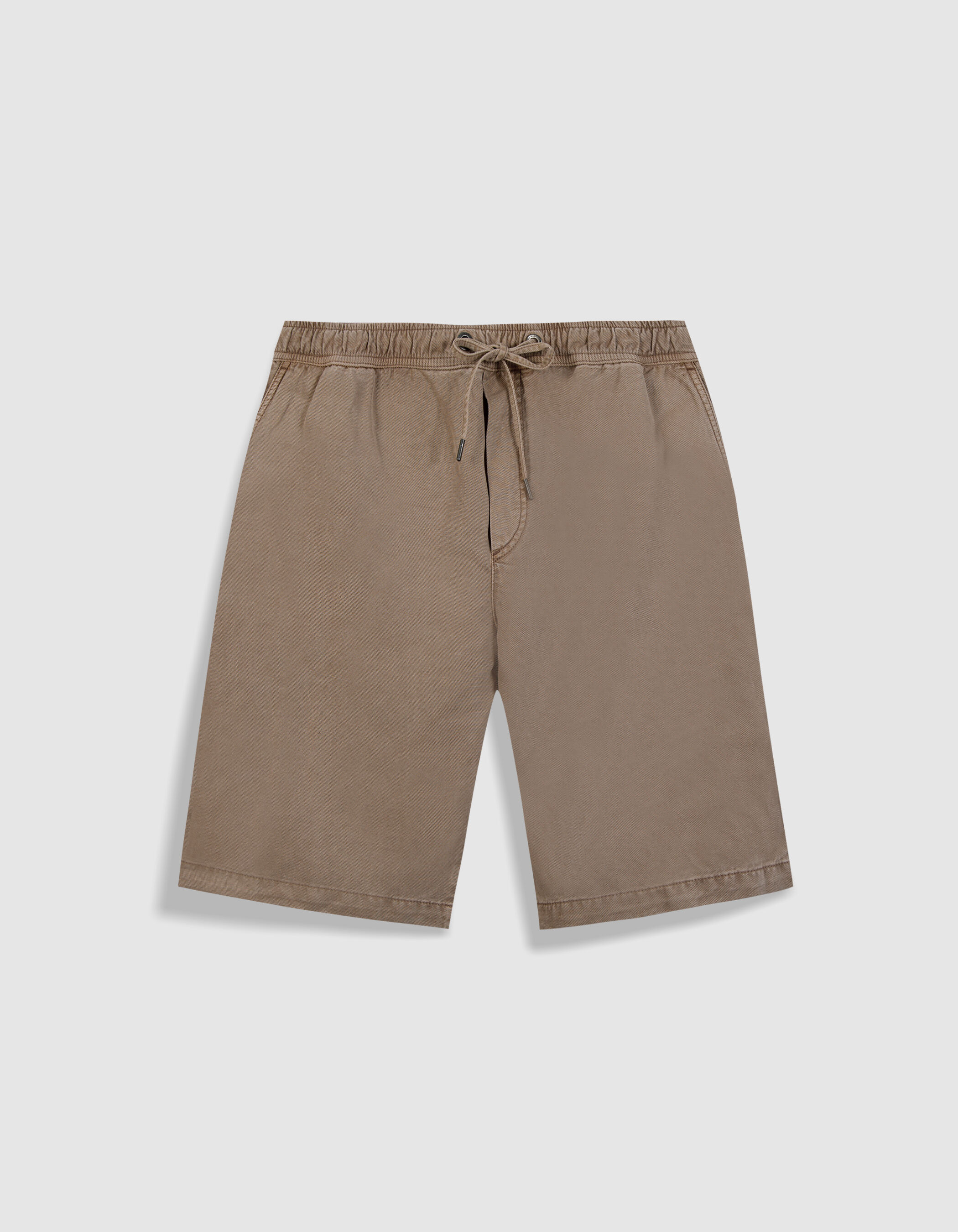 Bermuda beige Lyocell® et lin Homme