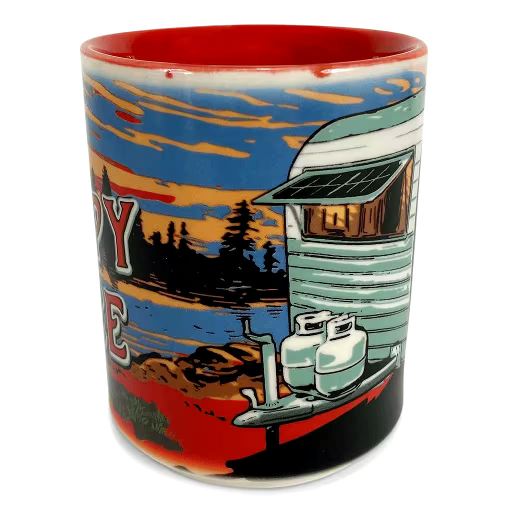 RIVERS EDGE Our Happy Place Ceramic Mug, 16-oz