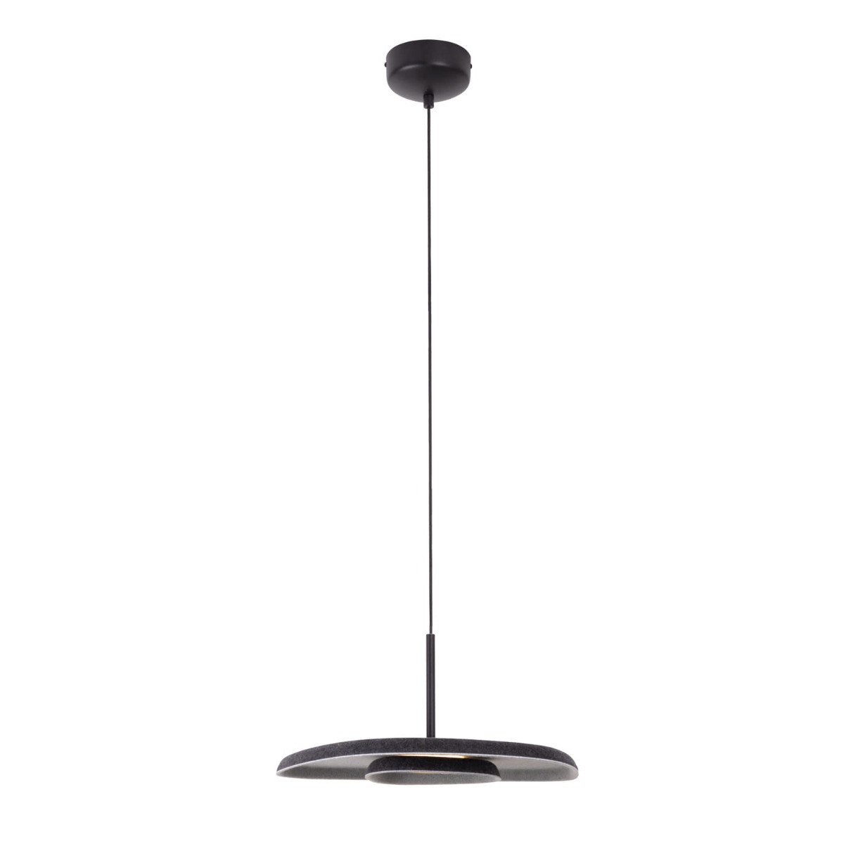 Lampa wisząca DEUX czarno-szara LED 1x5W Ciepła biel 482lm Maxlight