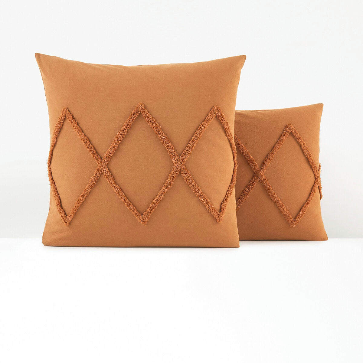 Taie d'oreiller en coton, Assa caramel