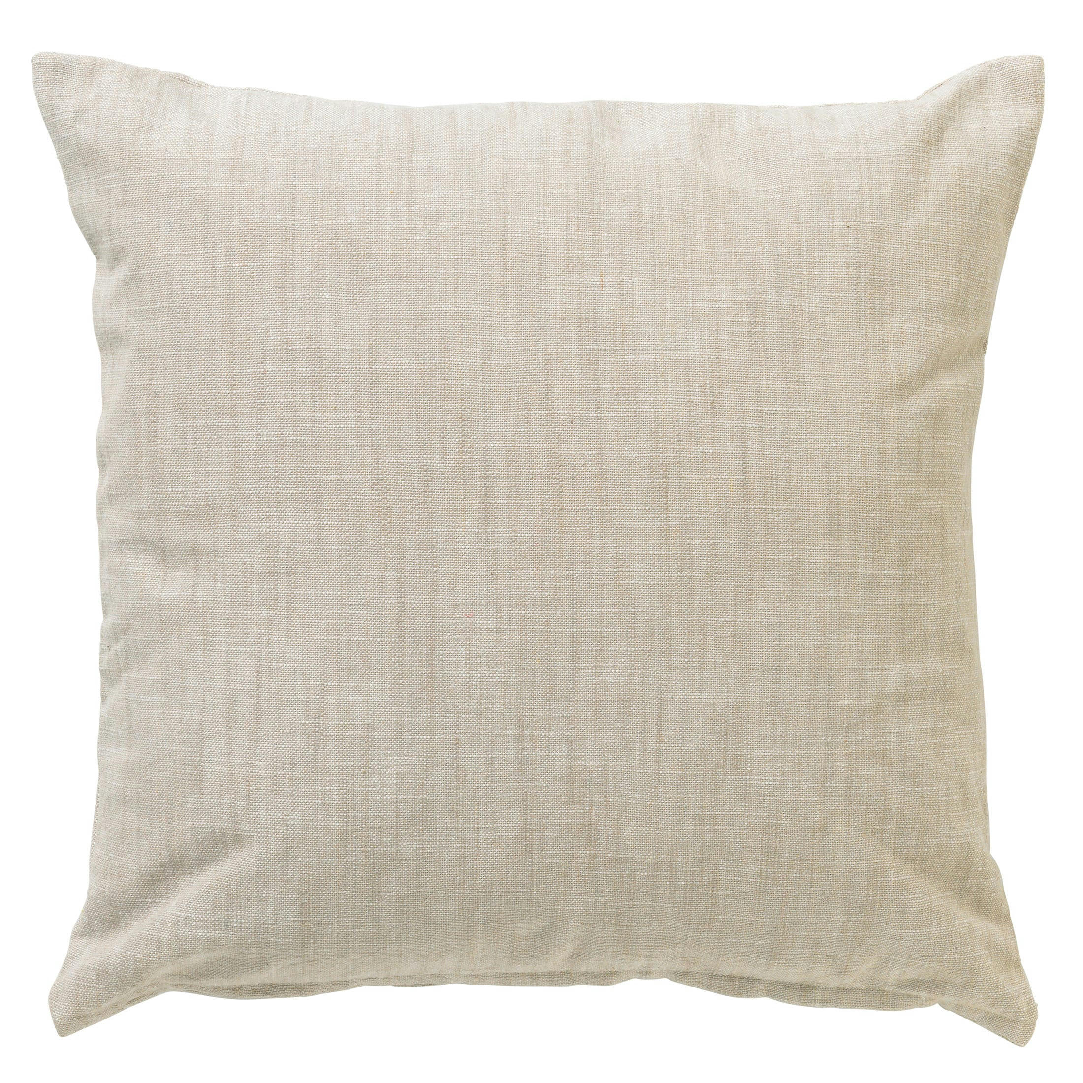 Natura - Coussin - beige en coton 45x45 cm uni