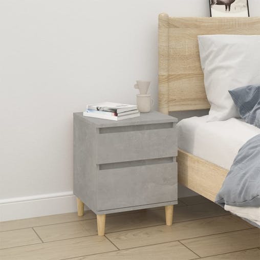 NNEVL Bedside Cabinet Concrete Grey 40x35x50 cm