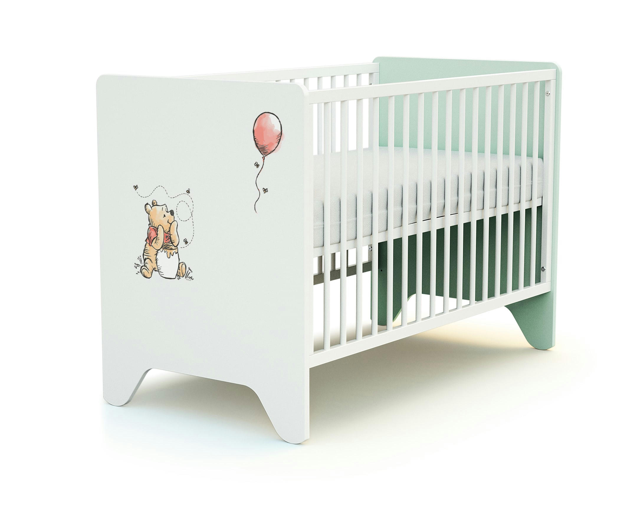 DISNEY - Lit bébé vert d'eau