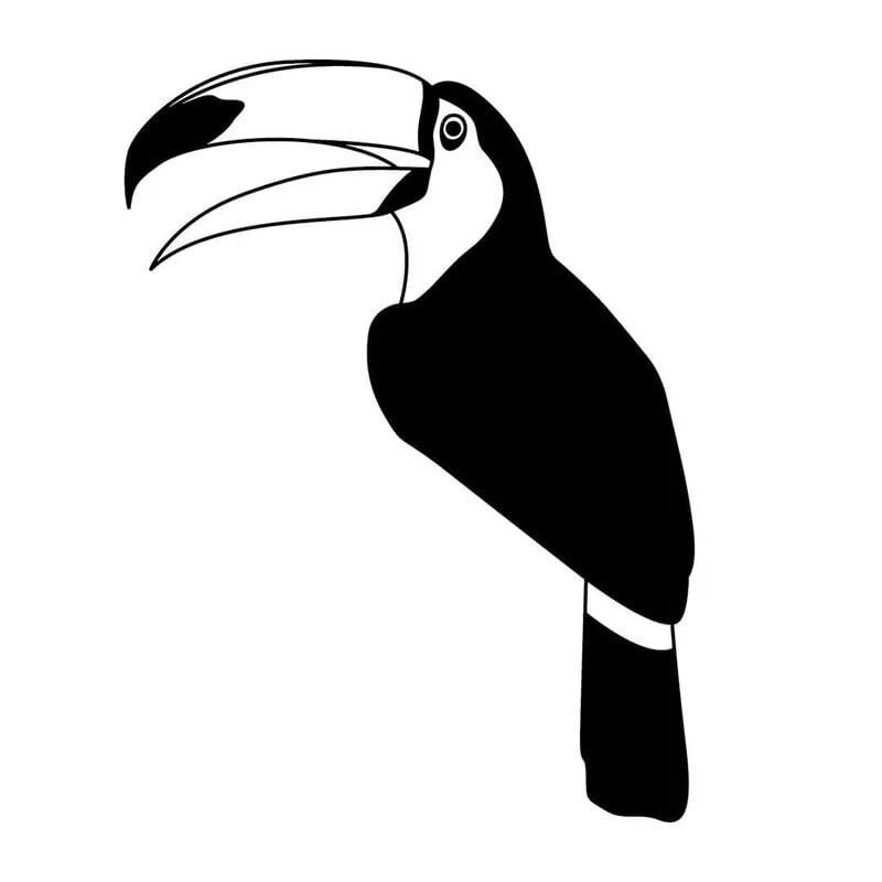 TOUCAN - Tampon bois toucan 7x5cm