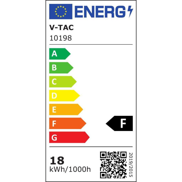 Plafon VT-8096okrągły biały LED 1x18W 19,5cm 1820lm IP54 V-TAC