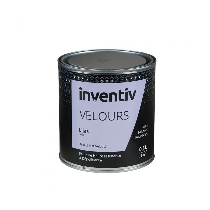 Peinture Velours Lilas VG6 0,5 L INVENTIV