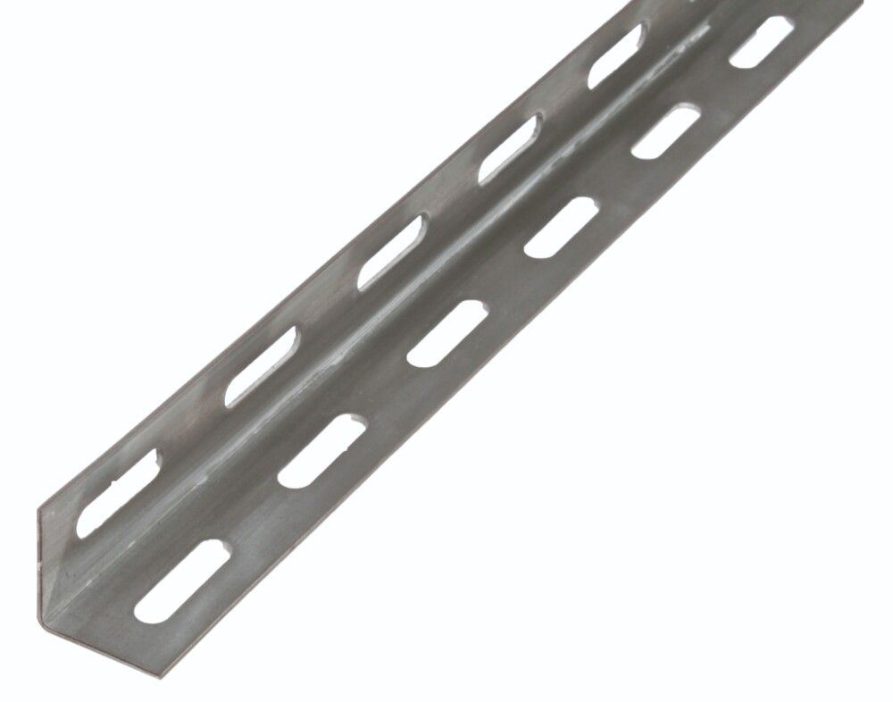 VINKELPROFIL GAH ALBERTS PERFORERT VARMGALVANISERT STÅL 27X27MM 1000MM GRÅ