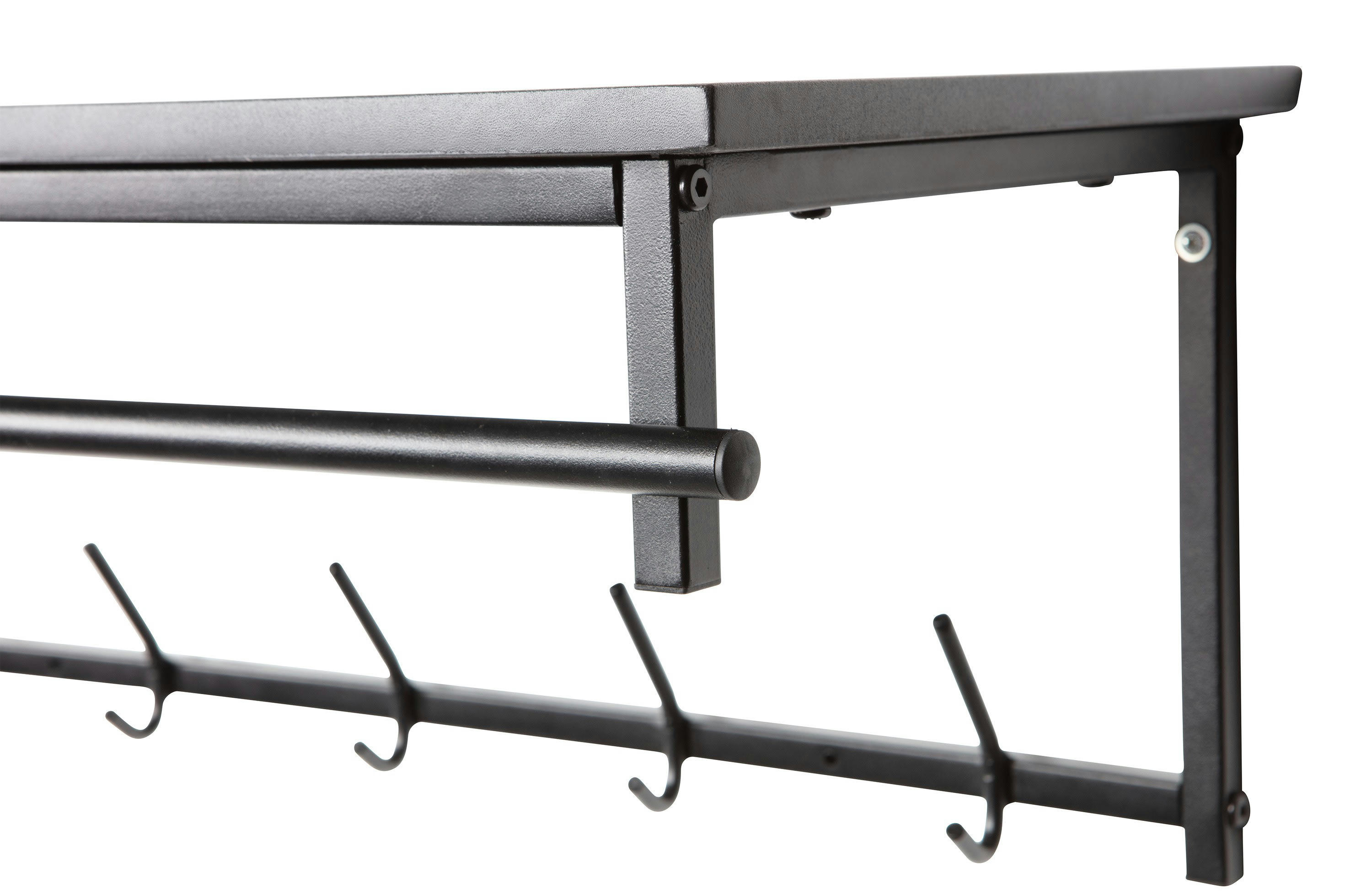 TAEKE - Porte-manteau en métal noir