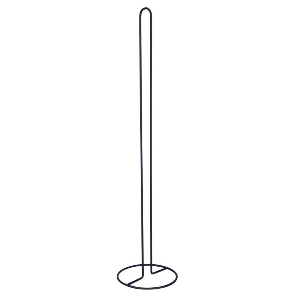 Stojak na papier toaletowy metalowy czarny 60 cm