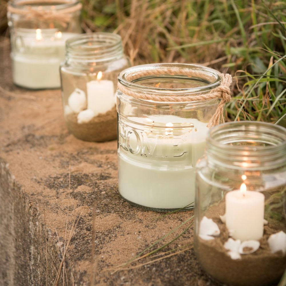 CABANE - Bougie parfumée en verre, 780g