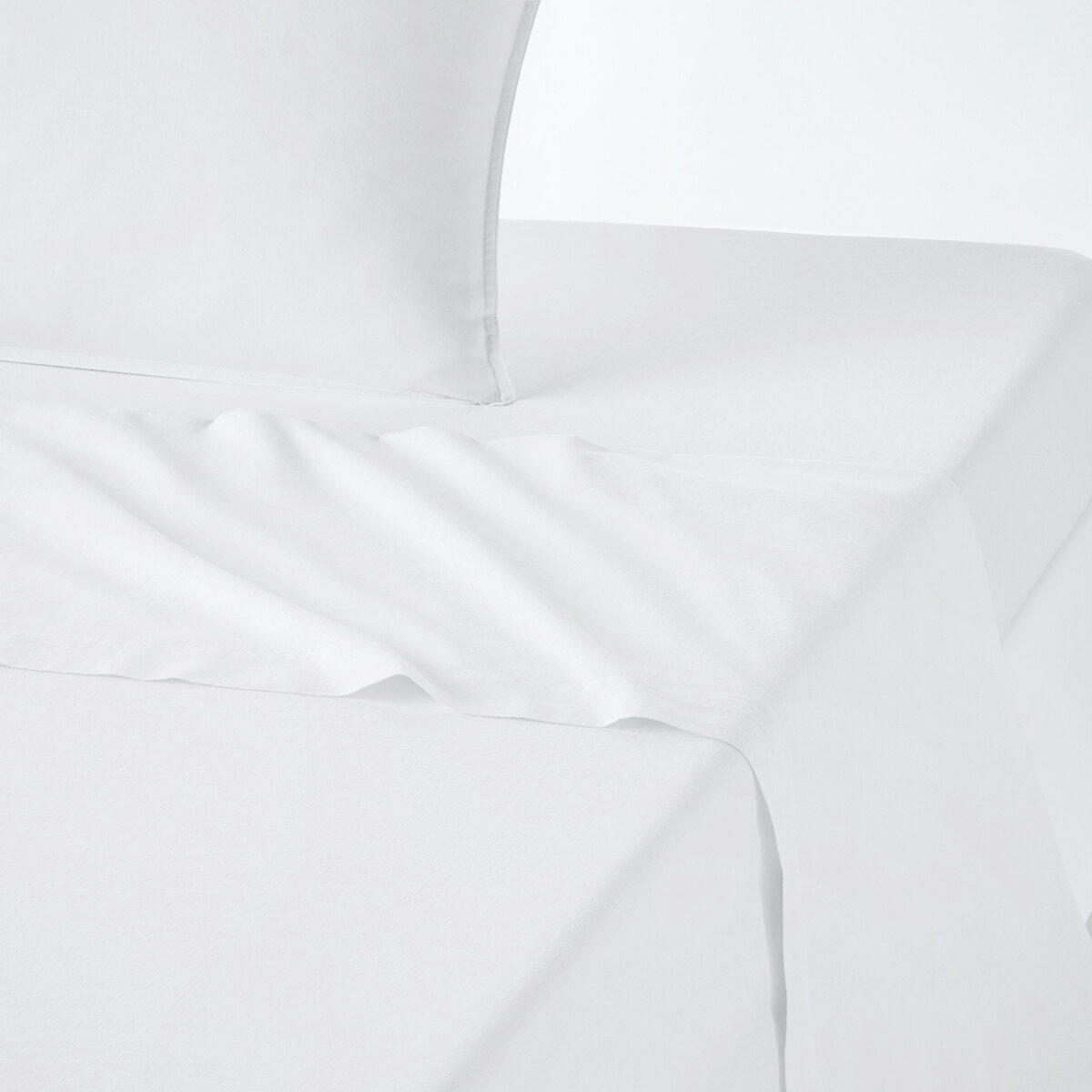 Drap plat uni en coton lavé, Scenario