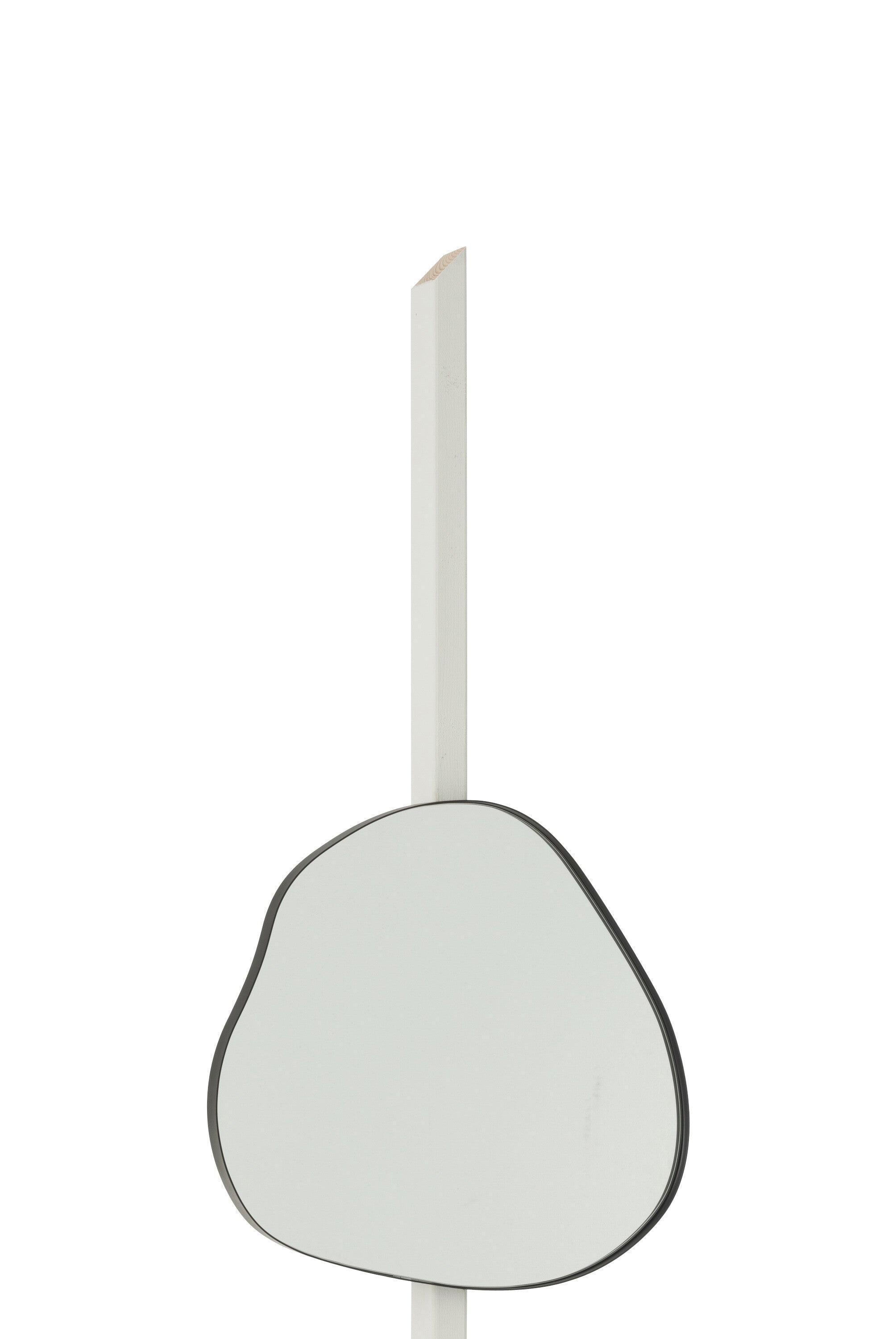 J-Line spiegel Extrema - ijzer spiegel - zwart - medium - Ø 49 cm