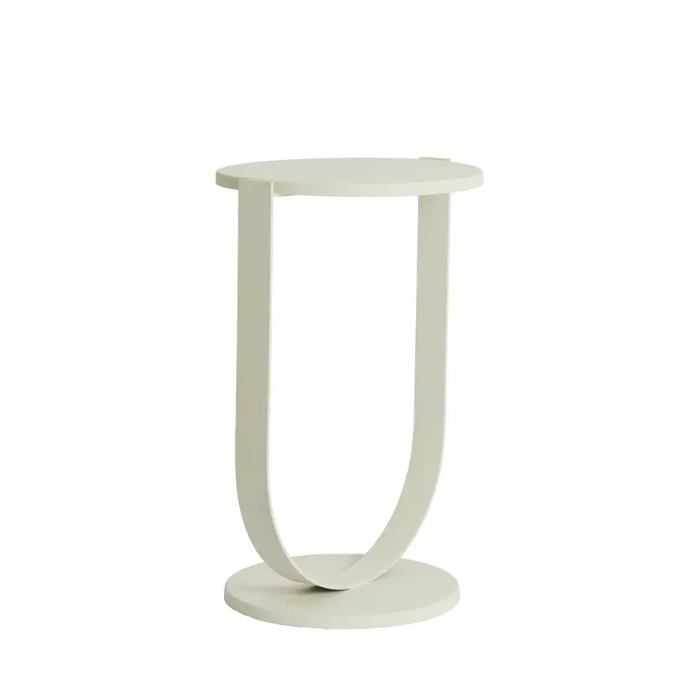 Bijzettafel Triana - Wit - &Oslash;45x65.5cm