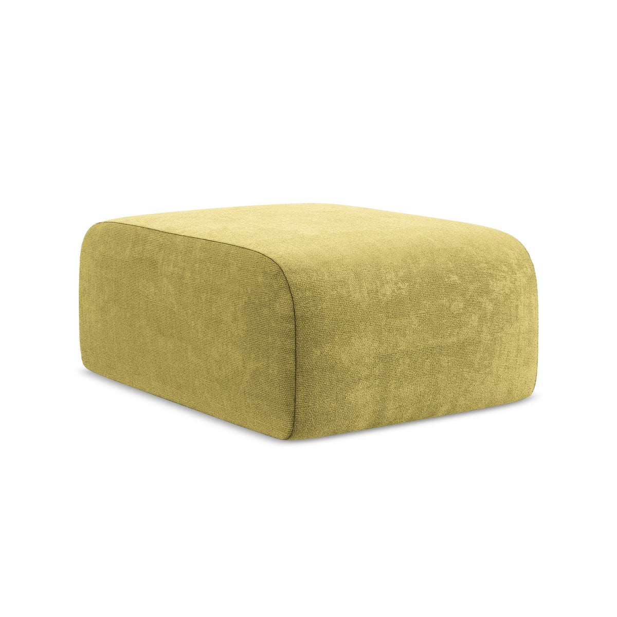 LaMiaSofa Poef Cervo - chenille stof - limoengroen - 72x94x42