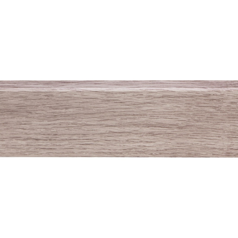 Plinthe pour sol stratifié chêne gris clair 240 x 5,8 x 1,2 cm CANDO