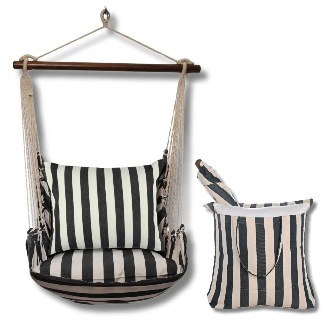 Magnolia Casual Swing Set 4 piece - True Black Stripe w/ True Black Stripe