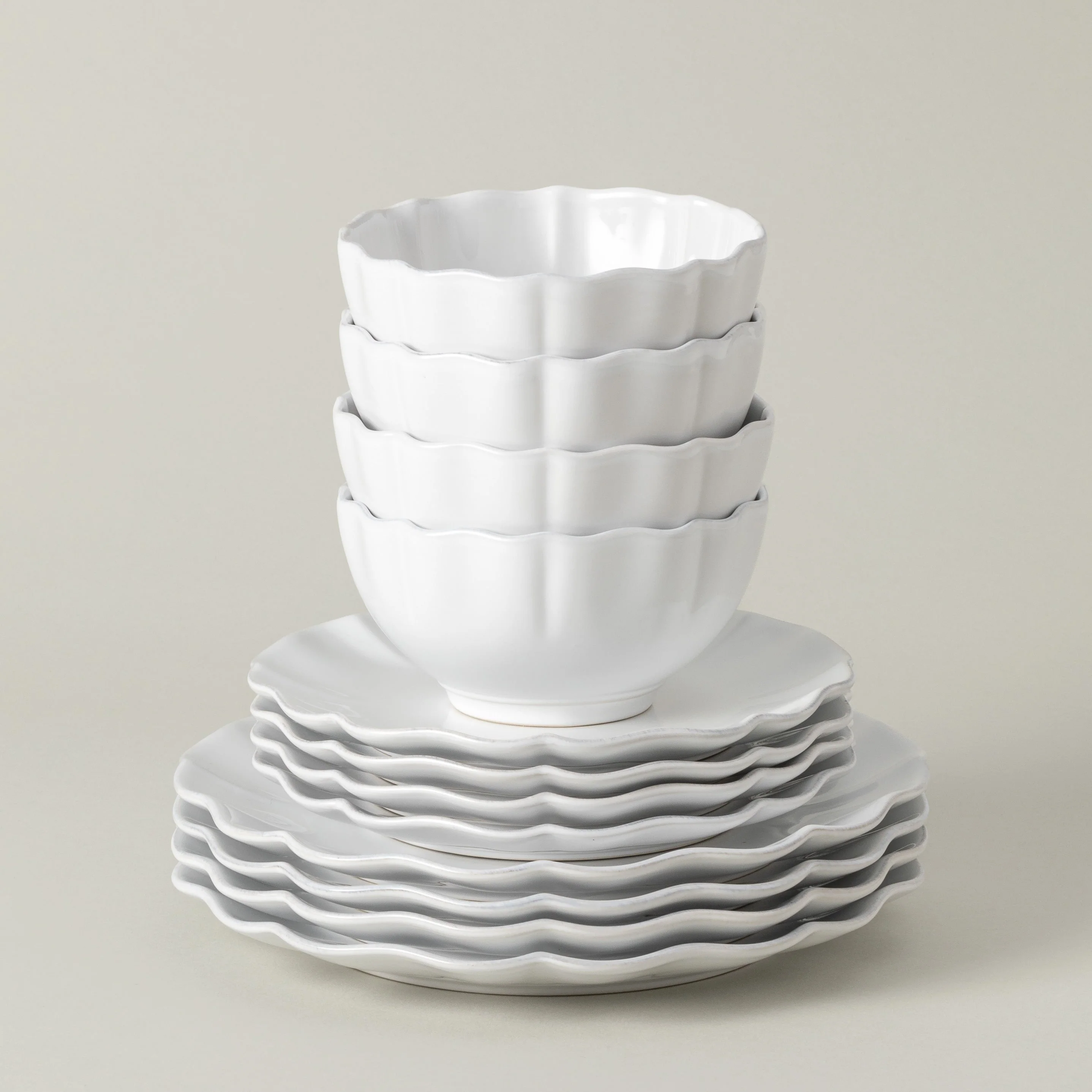 12-Piece Dinnerware Set with Bowl Rosa