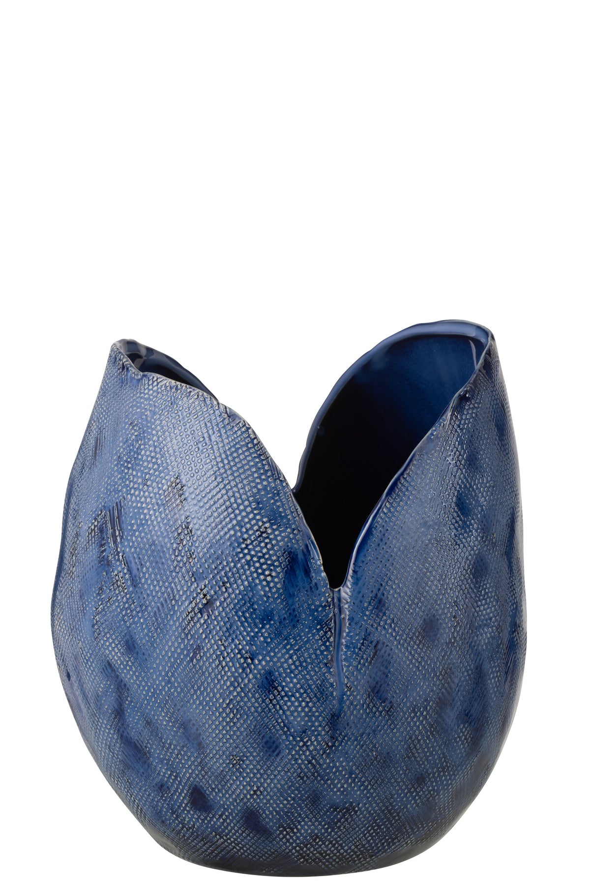 J-Line vaas Thibault - keramiek - blauw - large