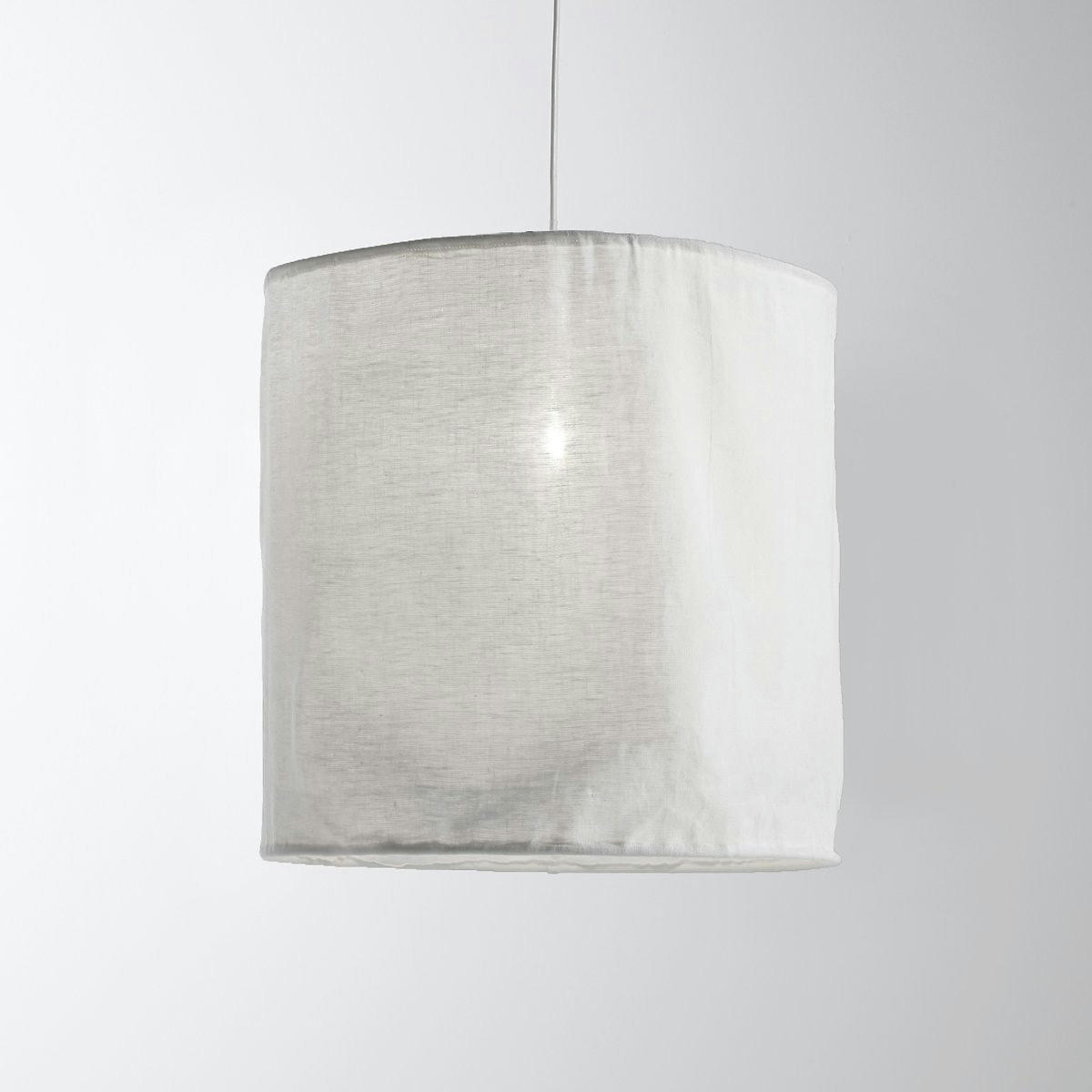 Suspension / Abat-jour en lin froissé Ø30 cm, Thad