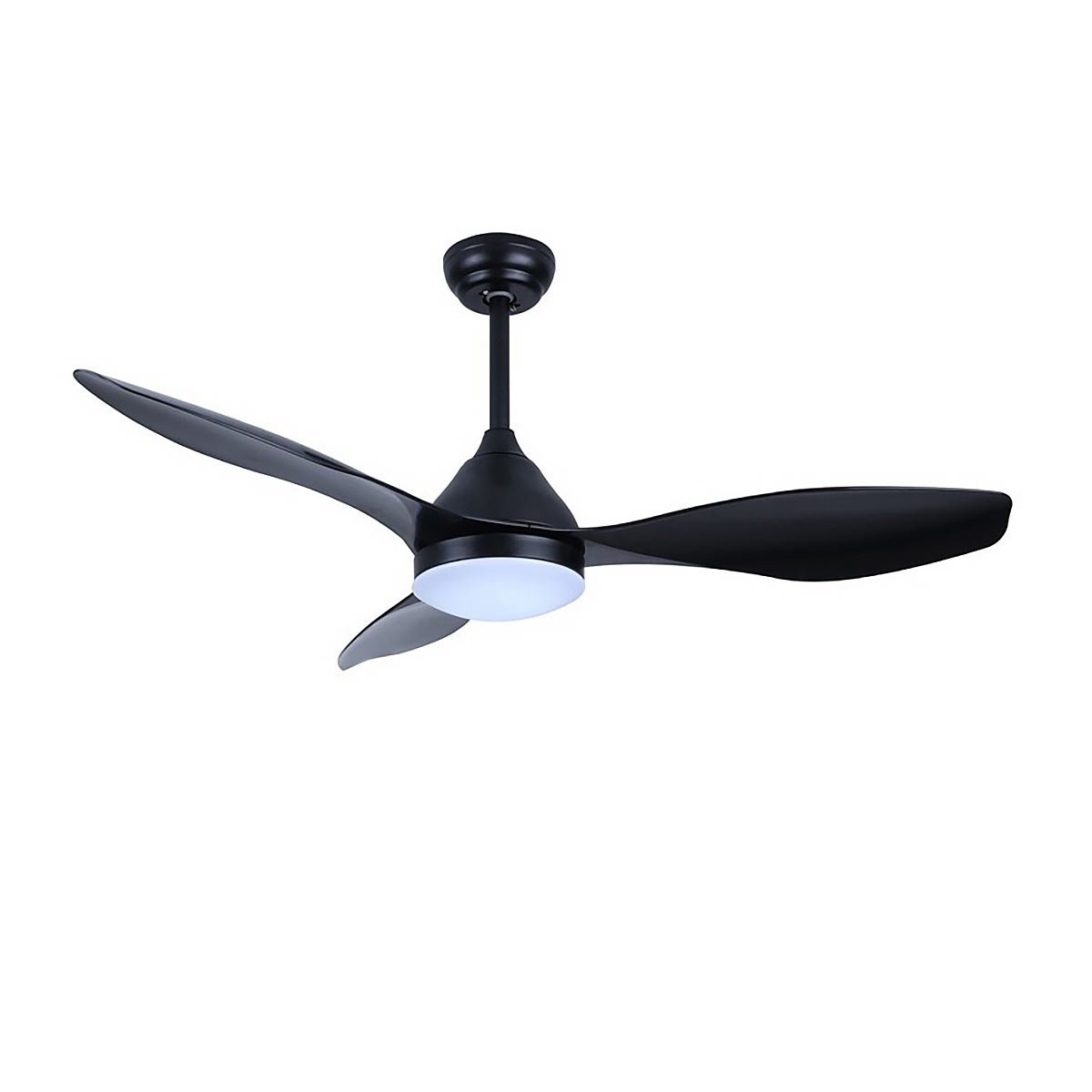 CristalRecord plafondventilator Stel - 1 lichts - 120 x 44  cm - zwart