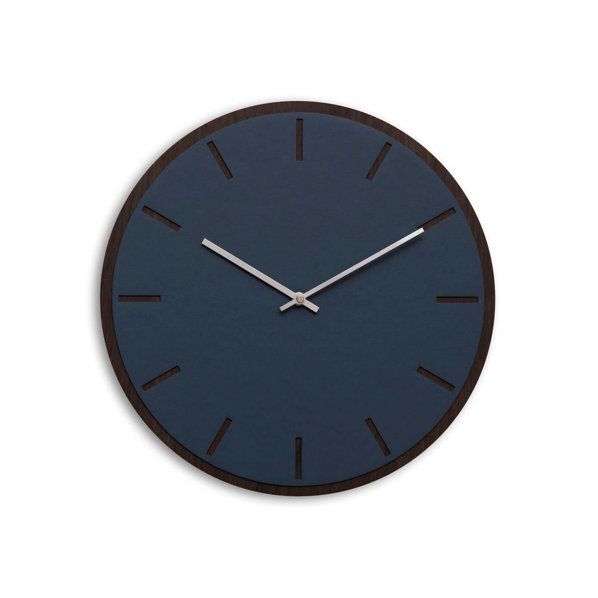 - Horloge murale en linoléum bleu D38cm
