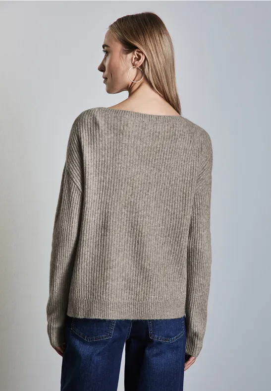 Strukturmix-Pullover