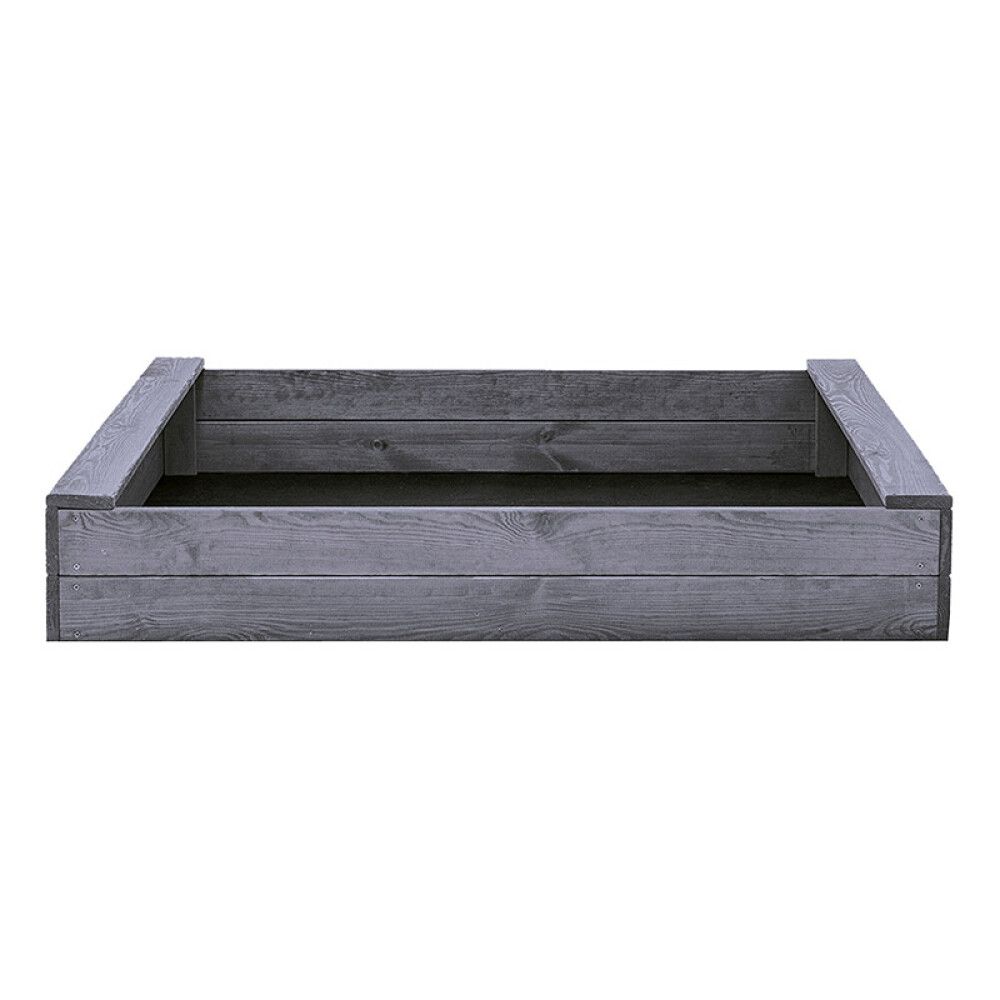 SANDKASSE NORDIC PLAY ACTIVE 120X120CM GRÅ