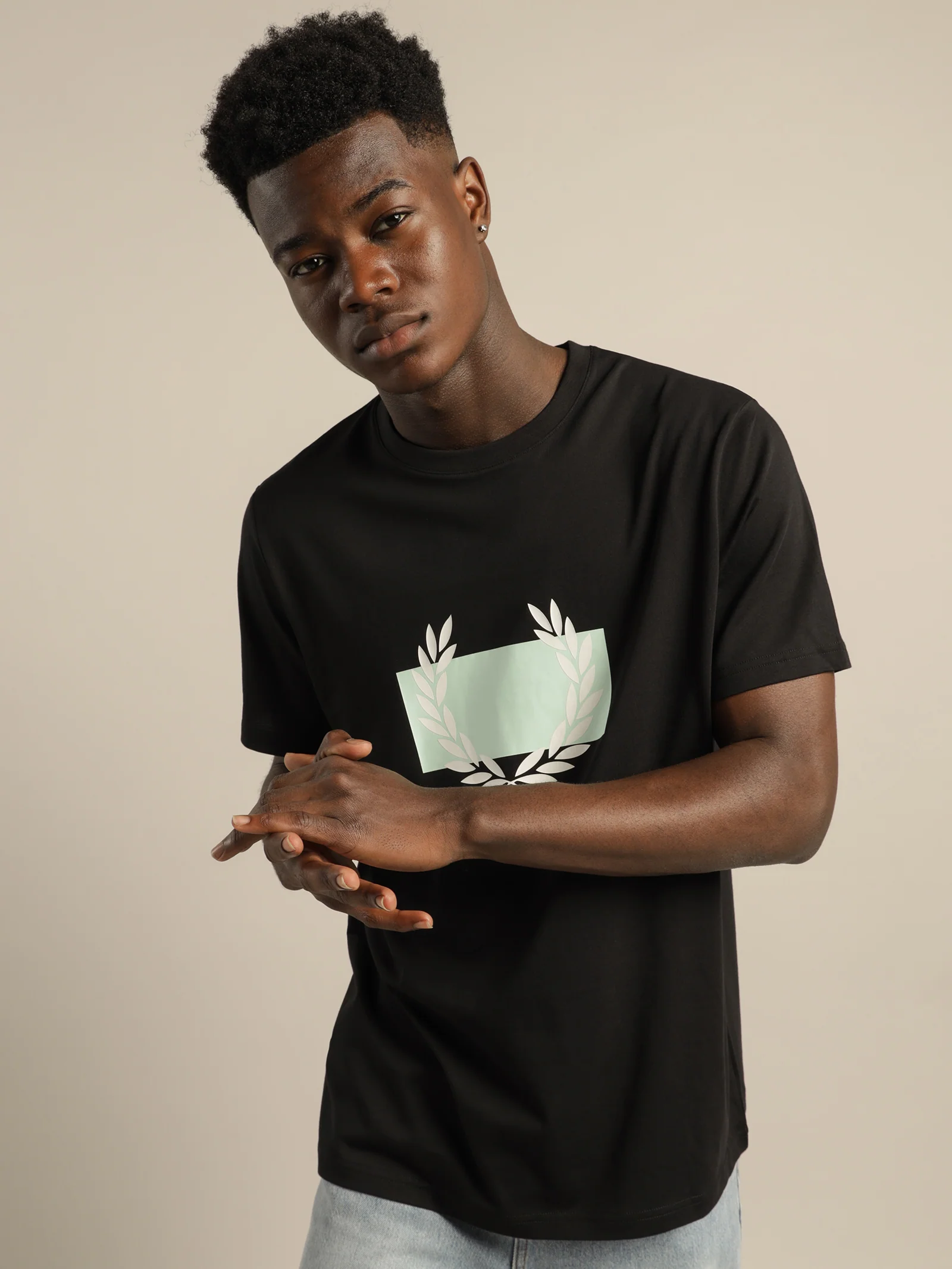 Laurel Wreath Block Print T-Shirt