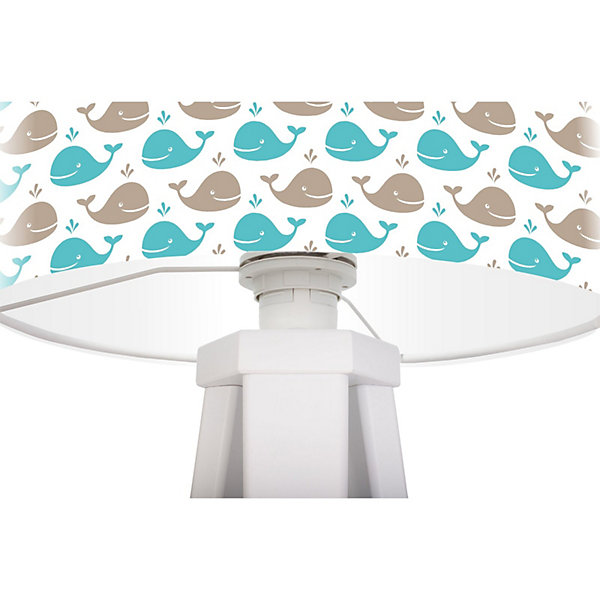 Lampe de chevet kids foto-200 30 x 30 x 45 cm Blanc, bleu
