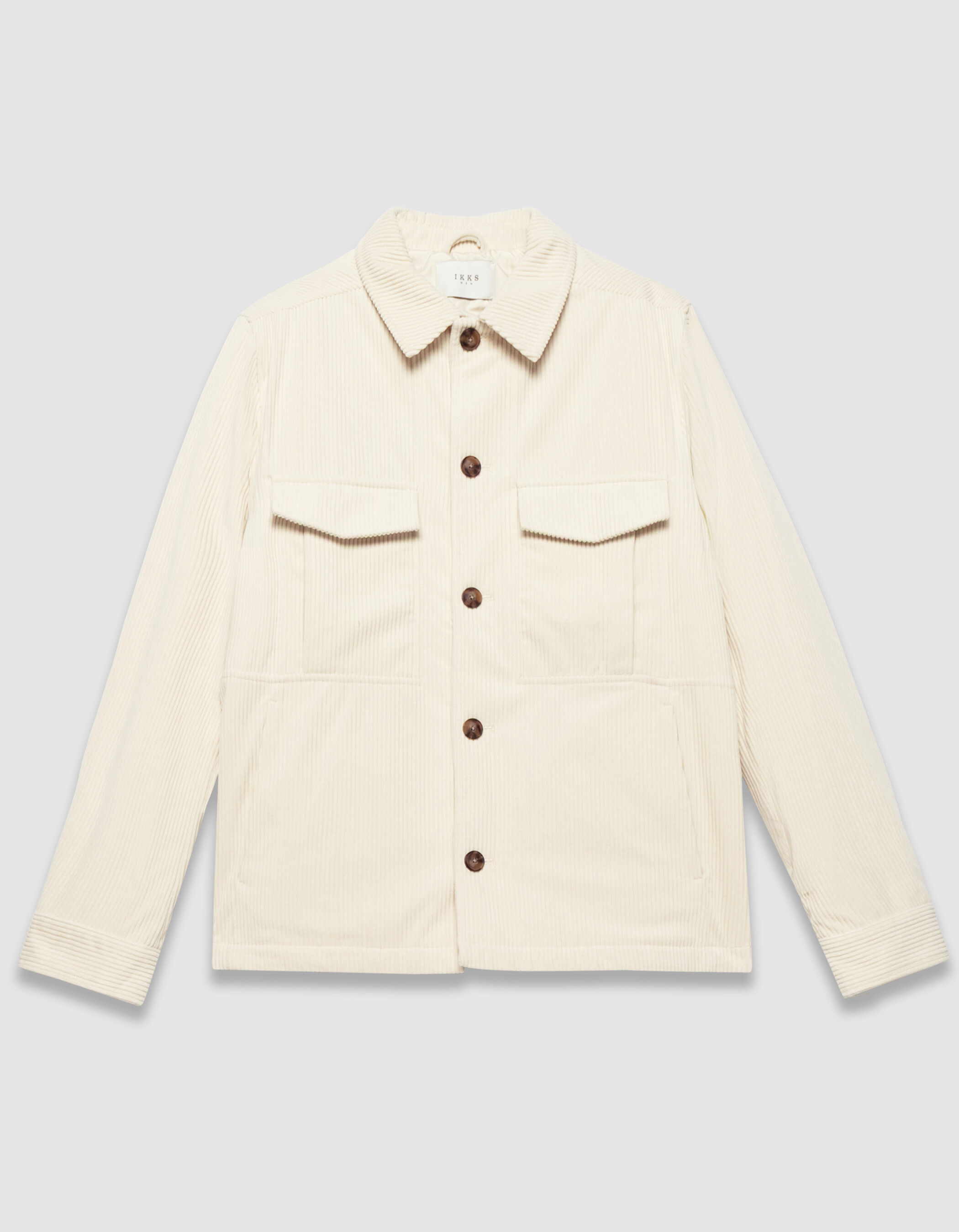Veste blanche velours côtelé Homme